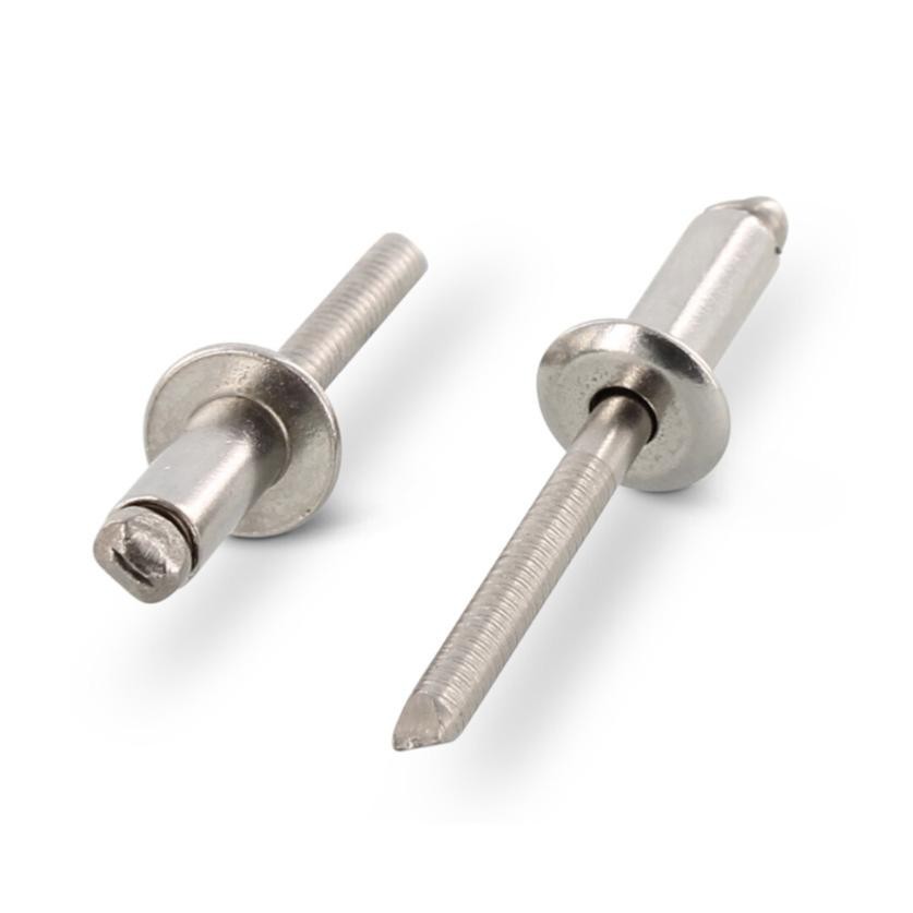 Rivet pop inox aveugle 4x10 sachet 250 pièces fixation tôlerie et métal - 3