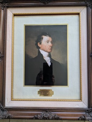 Alexander Hamilton Antique Framed 134x11  - Dedicated by President Nixon 1973