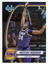 2024-25 Bowman Chrome U Aneesah Morrow #6 Black Wave Refractor 1st Bowman RC LSU
