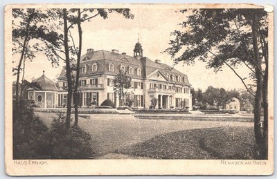Vintage Haus Ernich Postcard Remagen am Rhein Germany Copperplate Print