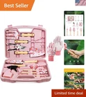 12-Piece Womens Gardening Tools Gift Set, Rust-Proof & Heavy-Duty Garden Tool...