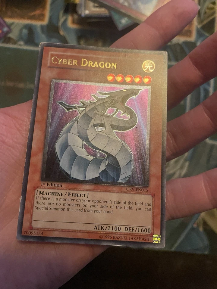 Cyber Dragon - CRV-EN015 - Ultimate Rare - 1st Edition Yugioh HP - Image 3 of 4