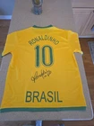 AUTHENTIC Ronaldinho Signed Brazil Jersey SIZE Small S SOCCER FIFA WORLD CUP