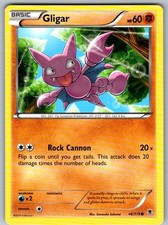 POKÉMON TCG GLIGAR 46/119 COMMON PHANTOM FORCES LIGHTLY PLAYED