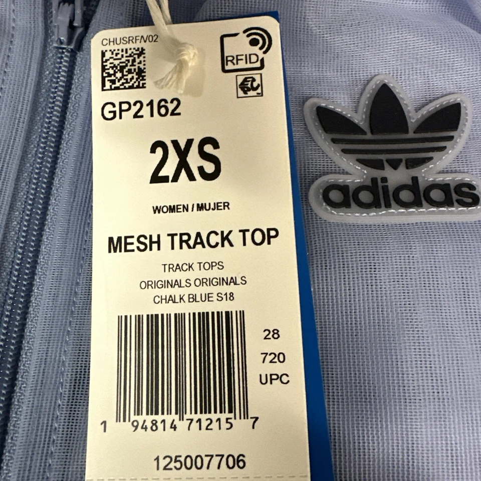 Chaqueta deportiva de malla Adidas Top Sheer Firebird Superstar para mujer talla XXS Foto 4 de 4