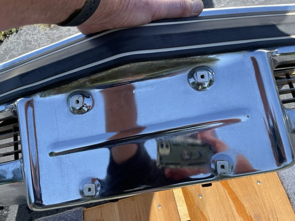 1974-75-76 Buick Riviera Bumper with bumper guards. Nice driver condition. - Image 4 of 4