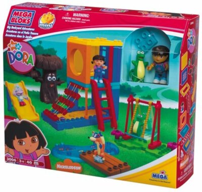 NICK JR DORA THE EXPLORER MEGA BLOKS BIG BACKYARD ADVENTURES set