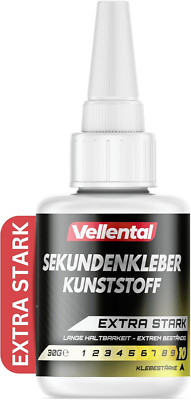 Sekundenkleber Für Kunststoff Extra Stark 30G Wasserfest, Hitzebeständig & Mit N