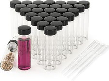 40ml Clear Small Glass Vials 30pcs with Screw Caps30pcs