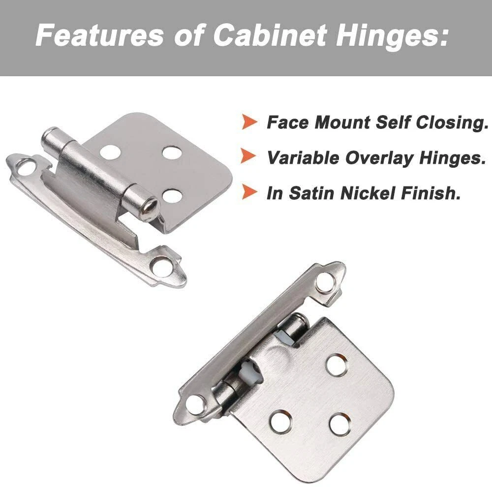 Brushed Nickel Overlay Hinges Matttroy