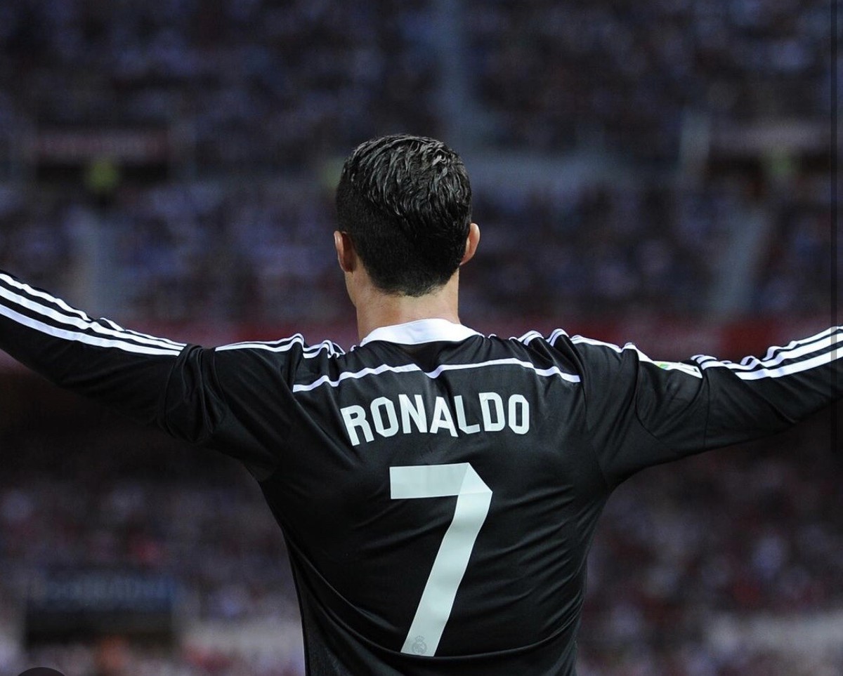 Real Madrid RONALDO #7 away name print and number 2014/15 UCL