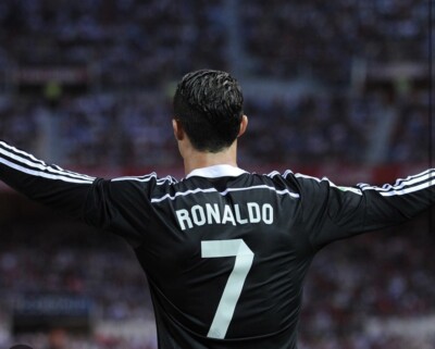 Real Madrid RONALDO #7 away name print and number 2014/15 UCL