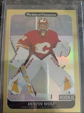 Dustin Wolf Rookie   2024-25 Parkhurst  Hockey #245 GOLD RAINBOW