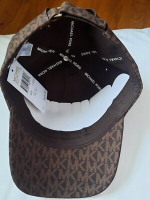 AUTHENTIC MICHAEL KORS BASEBALL HAT/CAP BROWN W/MK LOGO‎ ADJUSTABLE. NEW s-l400.jpg main image 3
