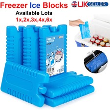 Reusable Freezer Cool Blocks Ice Pack Cooler Bag Picnic Travel Lunch Box Slim UK