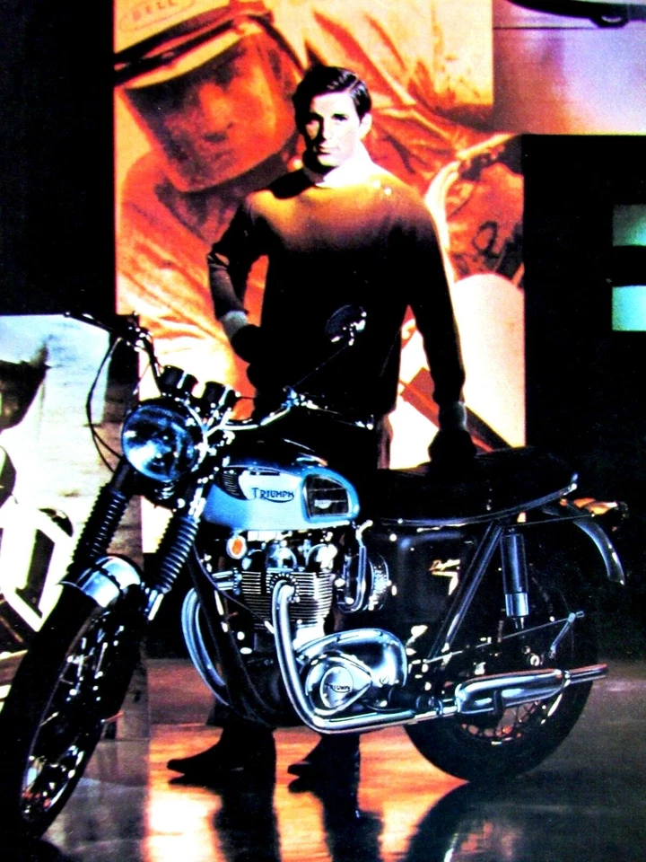 1968 Triumph Bonneville 650 Vintage The Triumph Life Original Print Ad 8.5 x 11" - Image 2 of 4