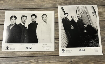 Vintage 4HIM Press Release Photos Set of 2 8x10