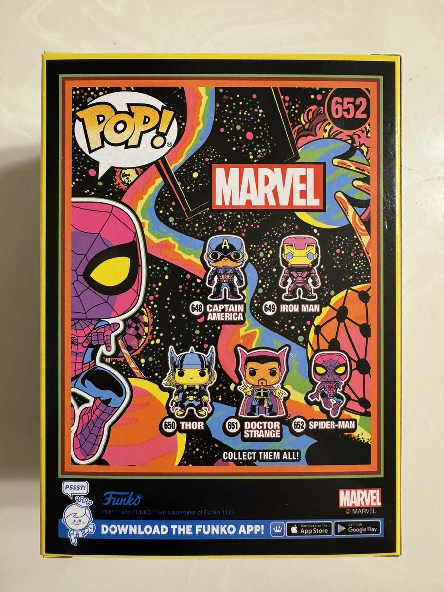 Funko Pop! Blacklight Marvel - Black Light Spider-Man #652 Target