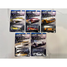 New 2025 Hot Wheels Fast  Furious Silver Series Racing Course Set of 5 Cars