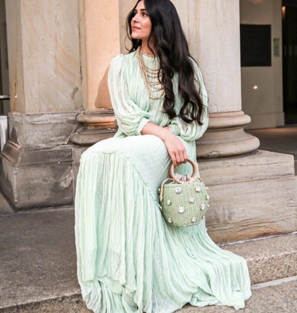 ZARA【NEW】BRAIDED BASKET BAG WITH DESIGN Zara Basket Bag With Rhinestone Jewel Detail Green 6618/510