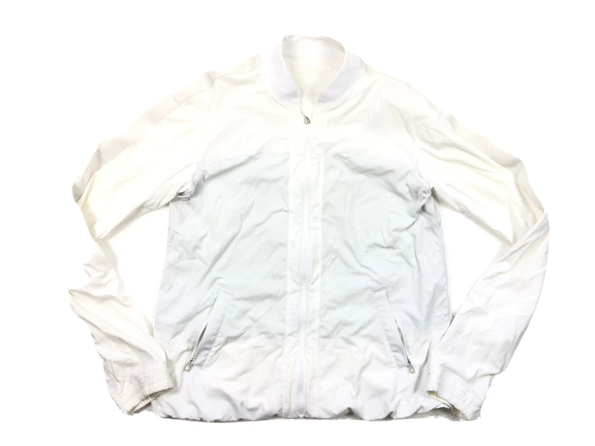 White workout cheap jacket