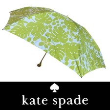 Kate Spade Umbrella Folding Umbrella Hawaiian Monstera AUTHENTIC