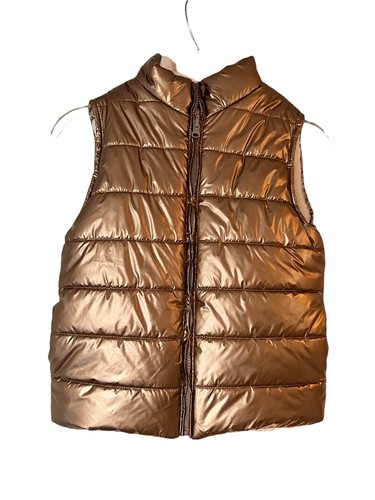 Girls Gold PUFFER VEST size 8-10 