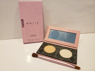 Mally ~ Cancellation Concealer System With Brush~ Light/Medium ~ 0.26 Oz  NO BOX