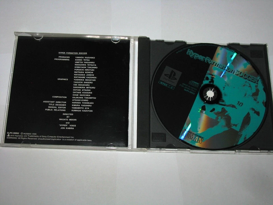 Hyper Formation Soccer Playstation PS1 Japan import +obi reg sticker US Seller - Image 4 of 4