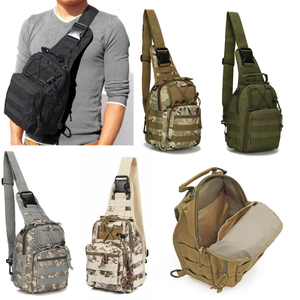 Mochila de Pecho para Hombre Molle Pack Hombro Bolsa Resortera Táctica de  Viaje | eBay