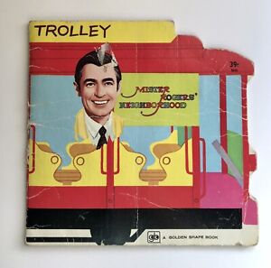 ⭐️1974 TROLLEY Mister Rogers' Neighborhood Golden Shape Book-1st ...