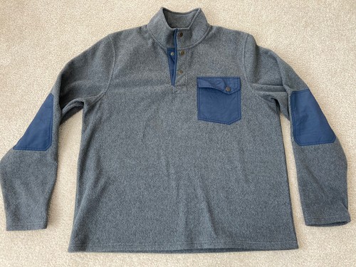 LL Bean Snap T Fleece Allagash Henley 
