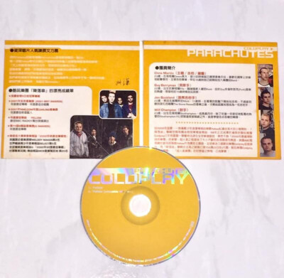 Coldplay 2001 Parachutes Taiwan Box CD + Yellow Promo CD + Flyer +