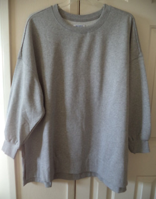 Old Navy Heather Grey Relaxed Tunic Fleece Sweatshirt 2XL 3X 22 24 XXL 2X