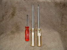 SET OF 2 BRAND NEW INDESTRO CLUTCH HEAD DRIVERS & 1 NUT DRIVER ALL MADE IN USA 