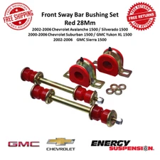 Energy Suspension Red Front Sway Bar Bushing Set 28mm For 00-06 Chevrolet & GMC
