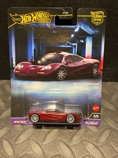 1/64 HOT WHEELS REAL RIDERS EXOTIC ENVY McLAREN F1 RED 5/5