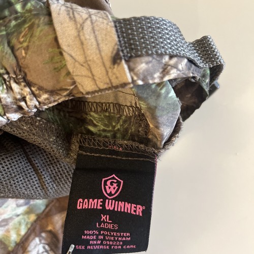 Game Winner Camo Pants Women XL Realtree Adjustable Waist Zip-off Legs - Picture 8 of 8