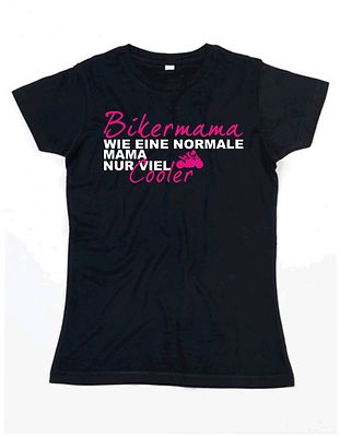 BIKERMAMA Bike Mama Motorrad Mutter Kind T-Shirt biken Muttertag Geschenk S471
