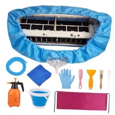 11 PCS Mini Split Cleaning Kit with AC Cleaning Cover, 2L Sprayer, Brush Set
