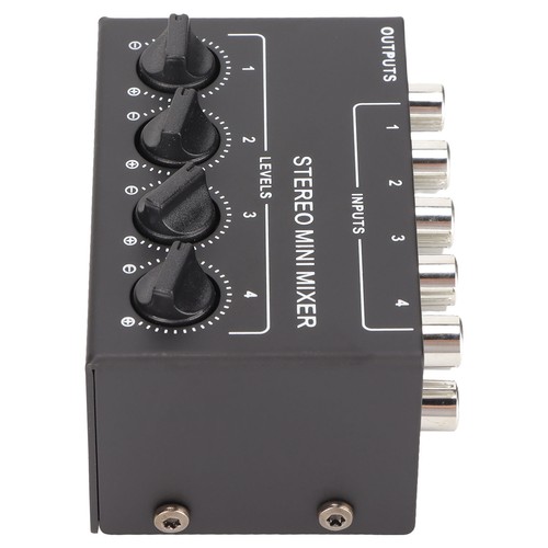CX400 4 Channel Passive Mixer Professioinal Stereo 4 Channel Mixer For Mixin NEW - Afbeelding 11 van 12
