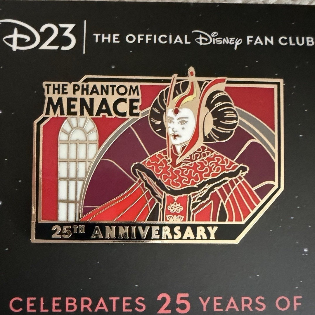 D23 Disney Star Wars Phantom Menace 25th Anniversary Pin-LE 1,999-2024