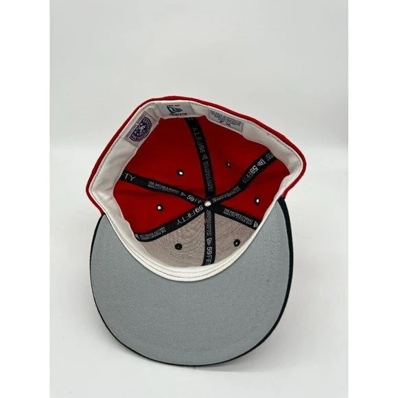 De Colección New Era Sombrero Adulto 7 5/8 Rojo Lancing Lugnuts MiLB Lana Gorra de Béisbol Para Hombres NUEVO Foto 4 de 4