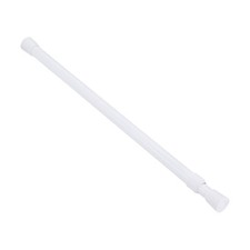Tension Curtain Rod Adjustable 51 to 98 Inches 0.79" Dia White