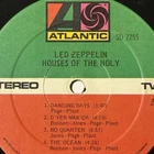 Led Zeppelin Houses Of The Holy LP, RECORD ONLY / NO JACKET Vinyl Album
