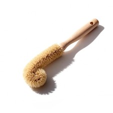 Bottle Brush Cleaner,Long Beech Wood Handle Non-Scratch,L-Shape for Cleaning ...