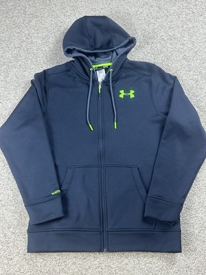 Under Armour Loose Cold Gear Storm 1 Full Zip Hooded Jacket Men s Size Med Y2K