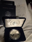 1996 P Silver American Eagle One Proof Dollar Coin with Box and COA