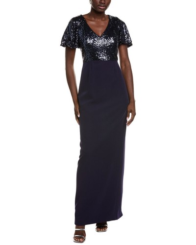 Rene Ruiz Sequin Column Gown Women's