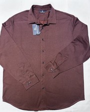 Hart Schaffner Marx Shirt XL Button Up 100 Cotton Long Sleeve Brick 98